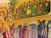 На фреске Страшного суда в одном из румынских храмов изобразили нацистов и коммунистов в аду